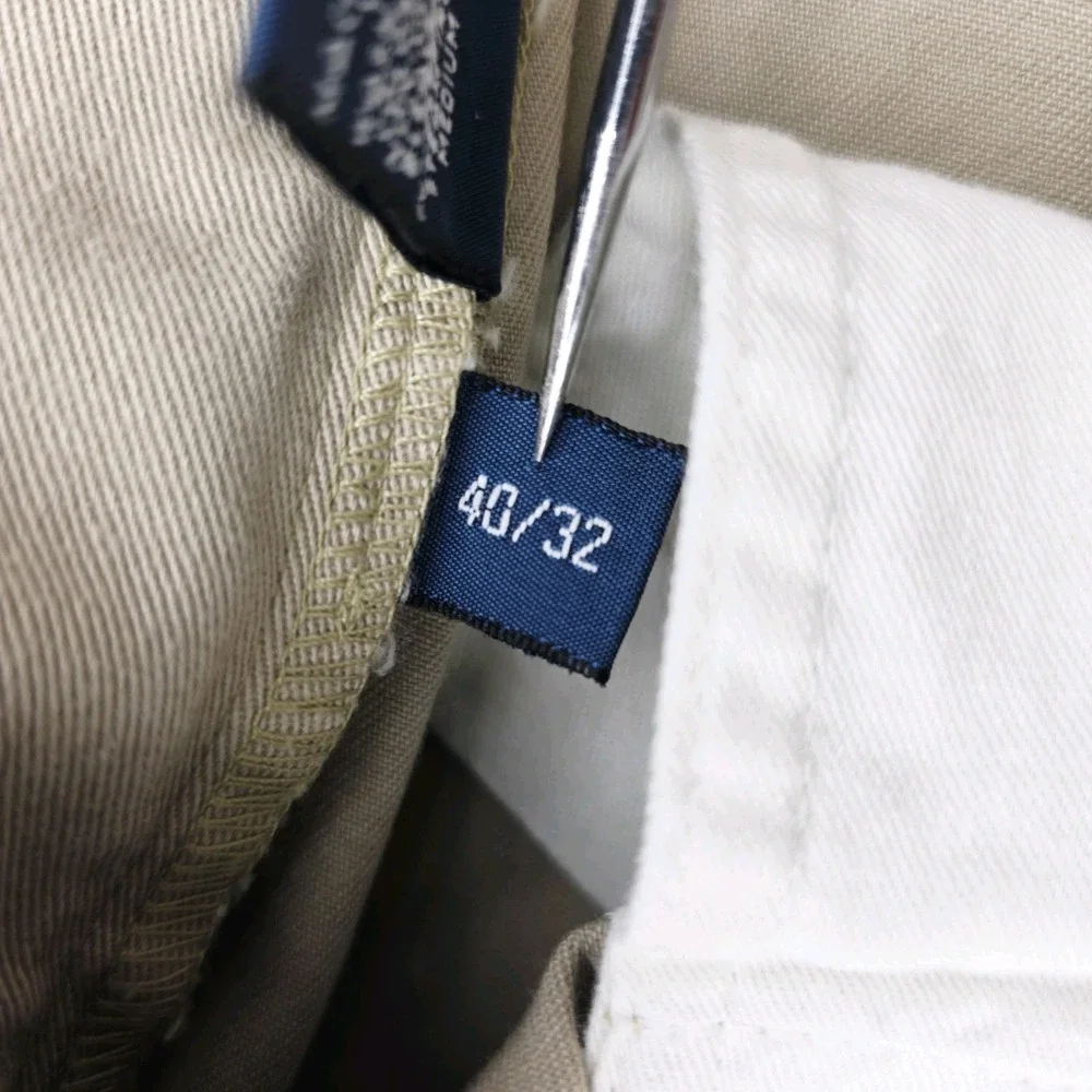 VTG Polo Ralph Lauren Hammond Pants Men 40X32 (Fit 38X31.5) Beige Pleated Cuffed
